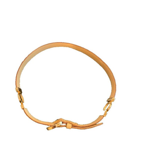 Salvatore Ferragamo Size XS 30 in. Women's Belt Tan Gold Snake Skin Pattern - Picture 13 of 14